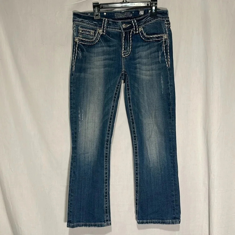 Miss Me denim easy capri size 27, 24" inseam